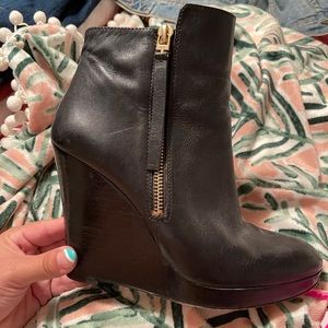 Michael kors wedge booties